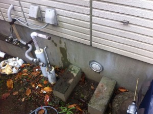 横浜市金沢区 ガス給湯器取替工事 撤去後