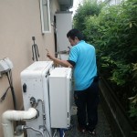 神奈川県逗子市 ガスふろ給湯器取替工事　施工前