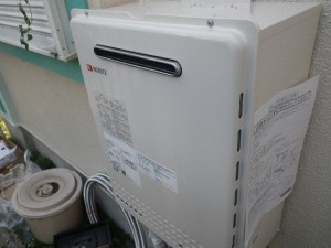 東京都町田市 ガスふろ給湯器取替工事 新設 ノーリツ GT-2450SAWX