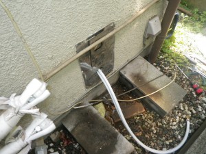 据置給湯器取替工事（横浜市戸塚区） 追い焚き管新設後